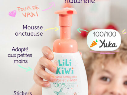Mousse Nettoyante Enfant - Visage et Corps - 100% Naturelle