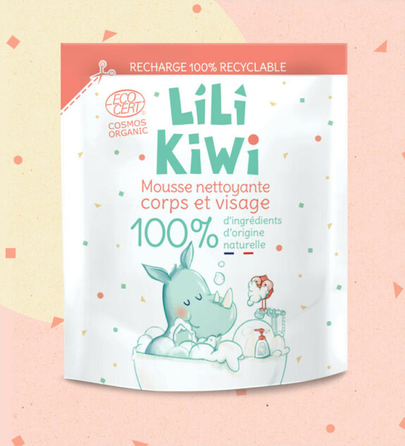 Recharge Mousse Lavante Visage et Corps Enfant 100% Naturel