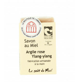 savon au miel, à l'argile rose et Ylang-Ylang - Abbaye de Sainte Wandrille-