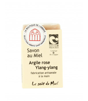savon au miel, à l'argile rose et Ylang-Ylang - Abbaye de Sainte Wandrille-