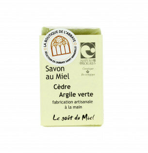 Savon Cèdre Argile verte - Abbaye de sainte Wandrille-