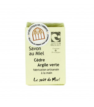 Savon Cèdre Argile verte - Abbaye de sainte Wandrille-