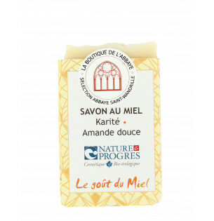 Savon au miel, au karité et à l'amande douce -Abbaye de Sainte wandrille-