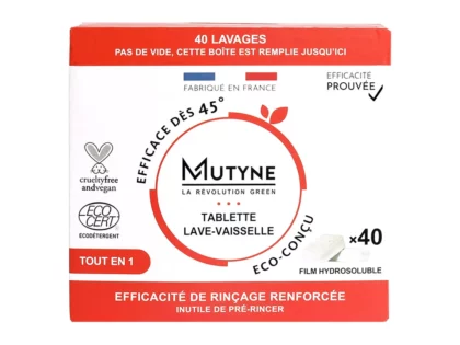Tablette Lave vaisselle Tout en Un 40 lavages €9.90
